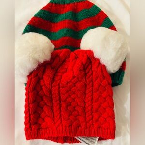 Beanie hat 3mths size; Baby Gap snowball ears knit cap.